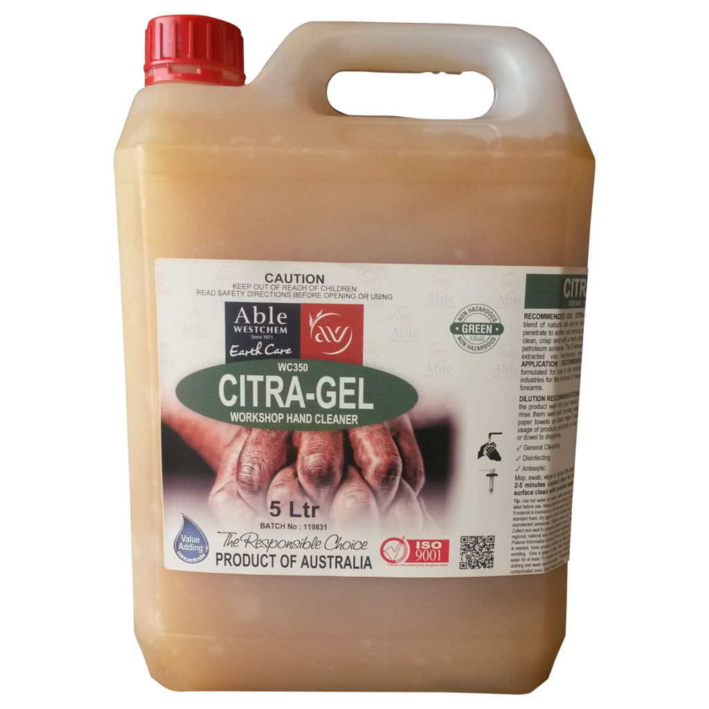 Citra Gel Grit Hand Cleaner Heavy Duty Use Westchem