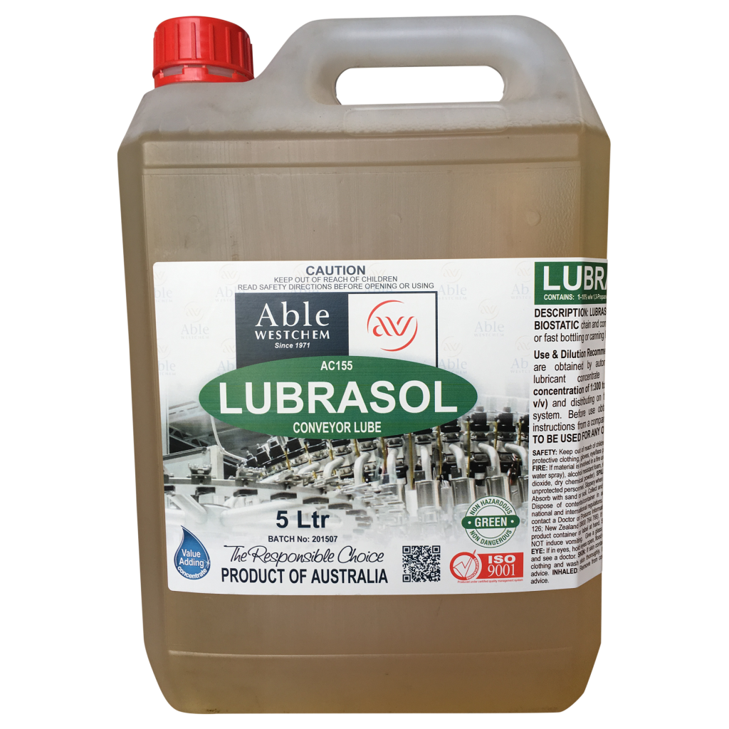 Lubrasol Conveyor Belt Lube Able Westchem