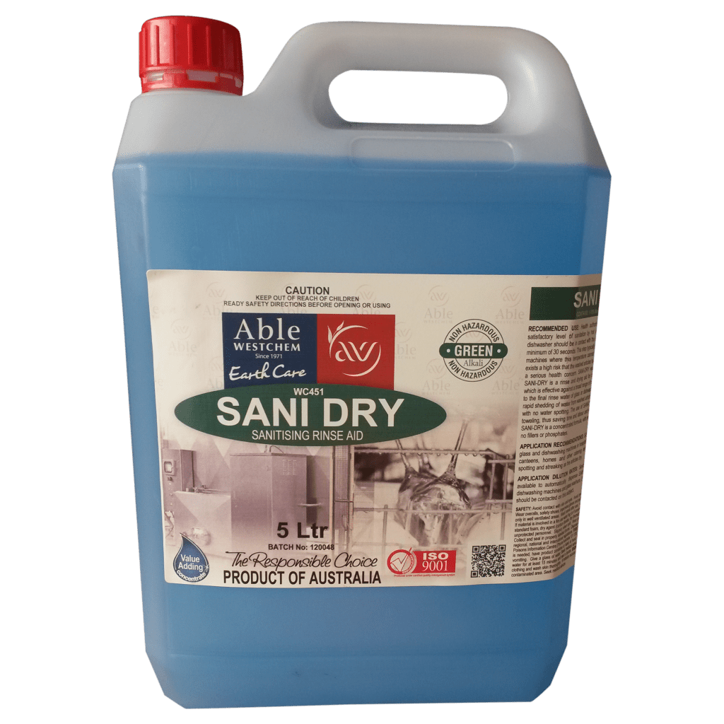 Sani Dry Rinse Aid Able Westchem