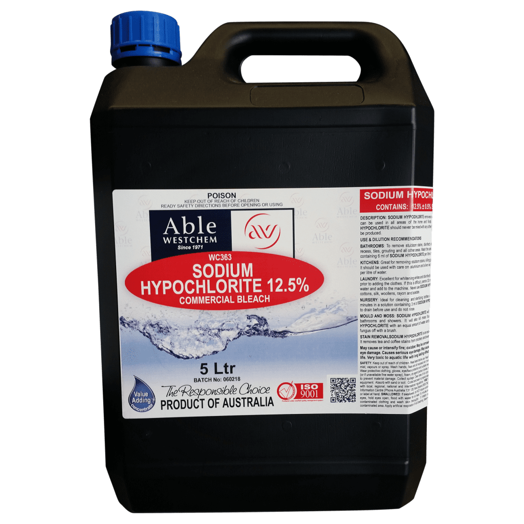 Sodium Hypochlorite 12.5 Food Grade Sodium Hypochlorite Solution