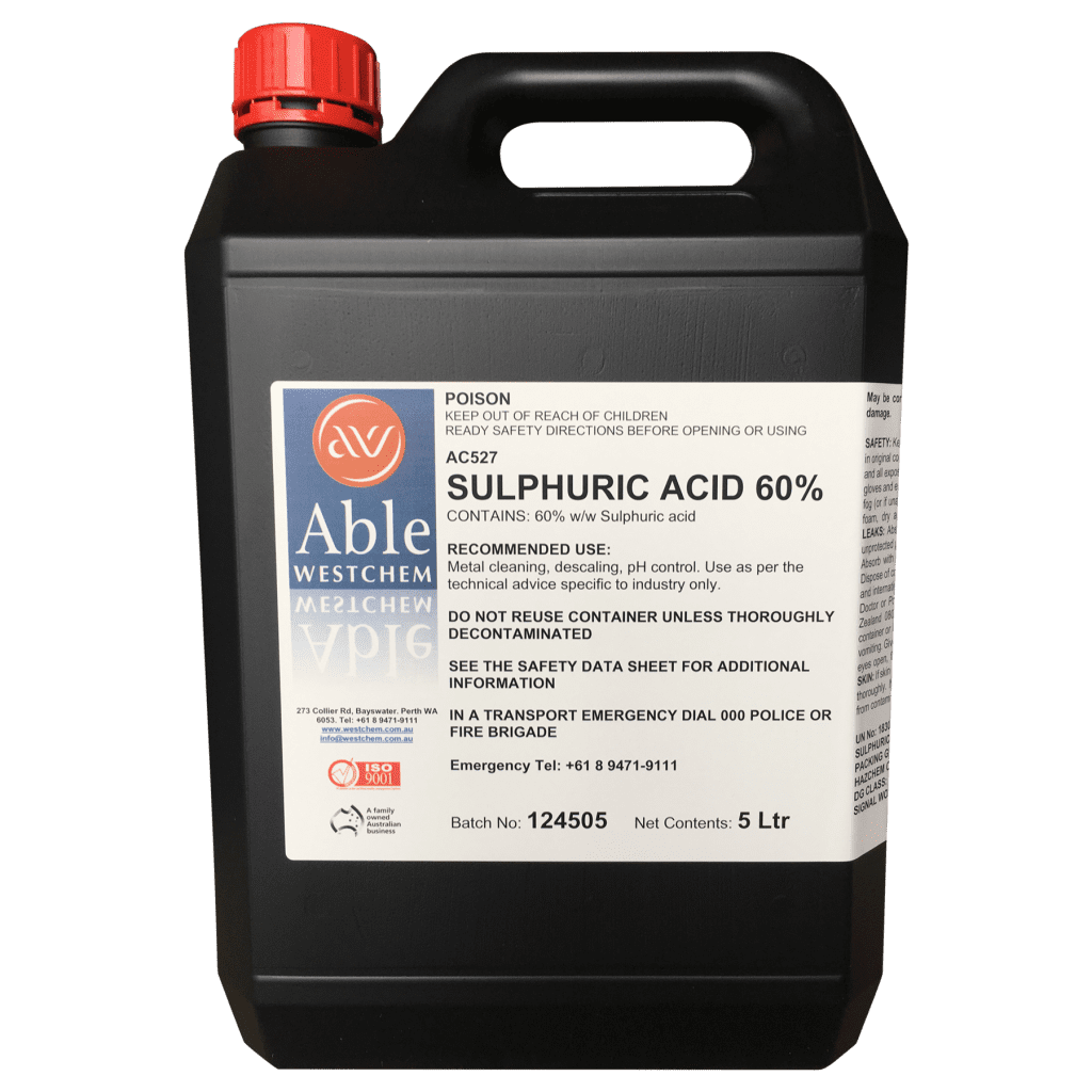 Sulphuric Acid 60 Able Westchem