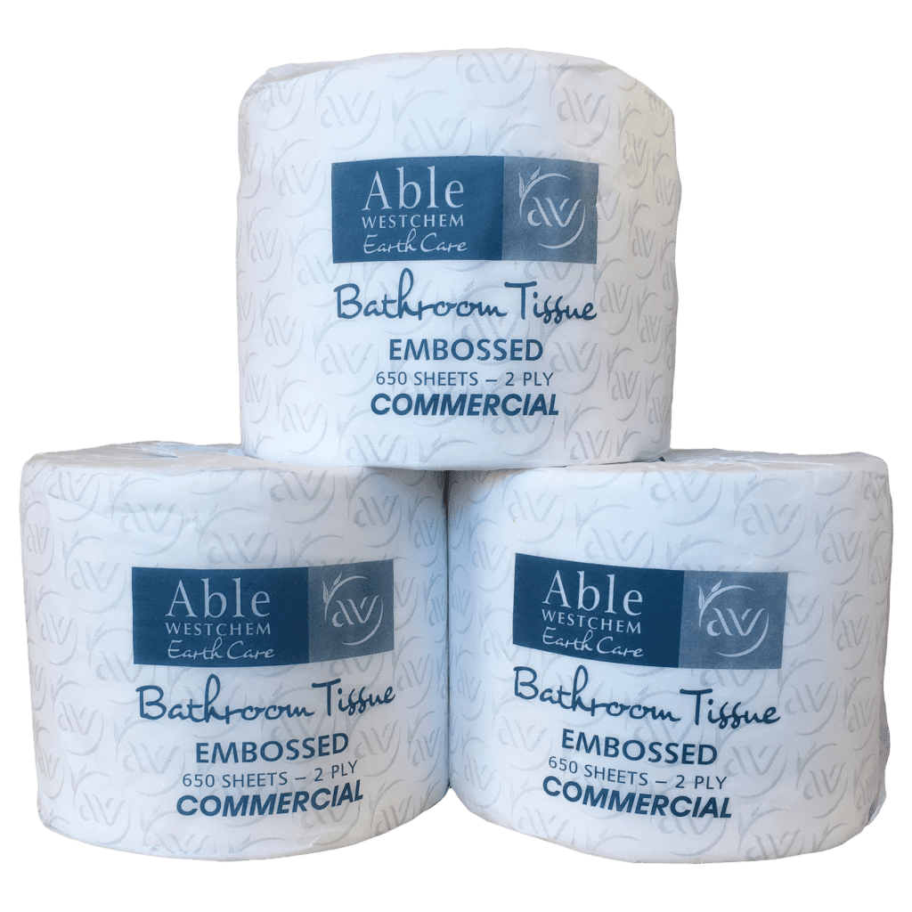 Toilet Paper Commercial 2ply 650 sheet 48 pack Able Westchem